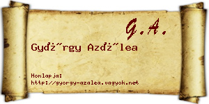 György Azálea névjegykártya